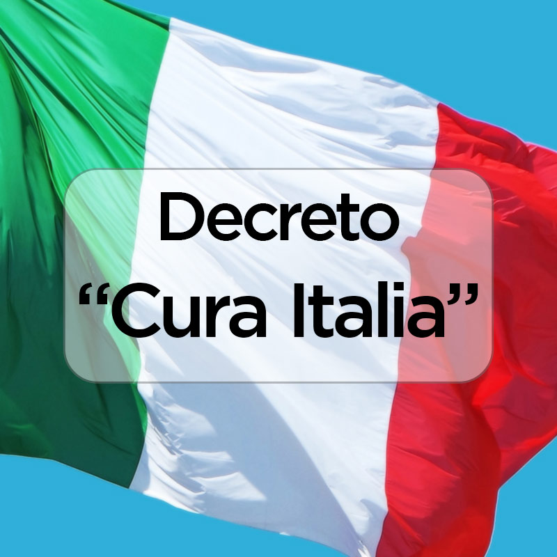 ITALIA Flag Quadrato