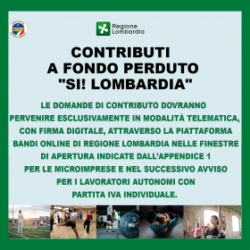 “SI! Lombardia – Sostegno Impresa Lombardia”