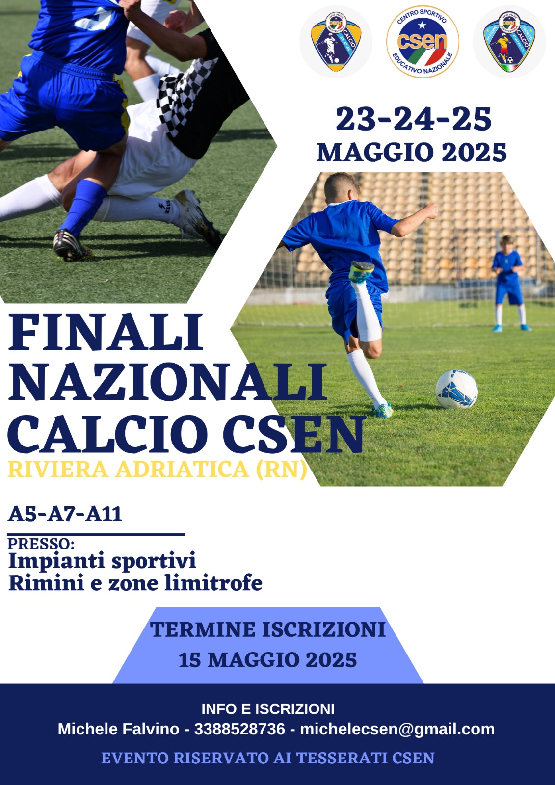 Fasi Finali Nazionali Calcio CSEN 2025 | Area Calcio A5-A7-A8-A11